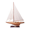 39" Unfinished Wood Hand Painted Model Boat