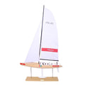 52" Unfinished Wood Hand Painted Model Boat