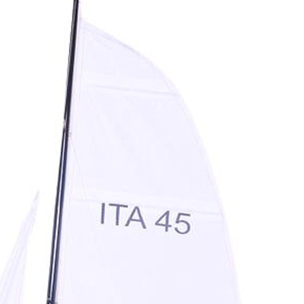 52" Unfinished Wood Hand Painted Model Boat