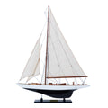 31" Unfinished Wood Hand Painted Model Boat