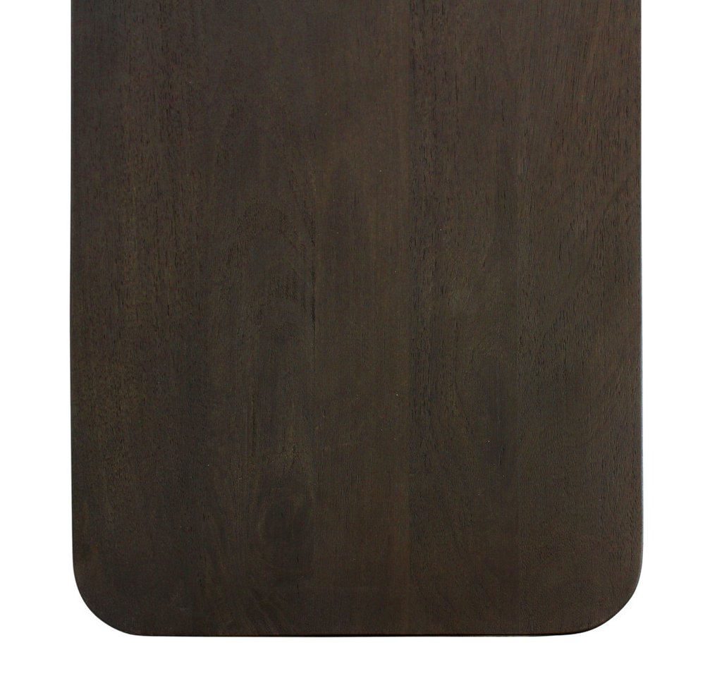 80" Dark Brown Distressed Solid Wood Sideboard Soft Close with Four Doors
