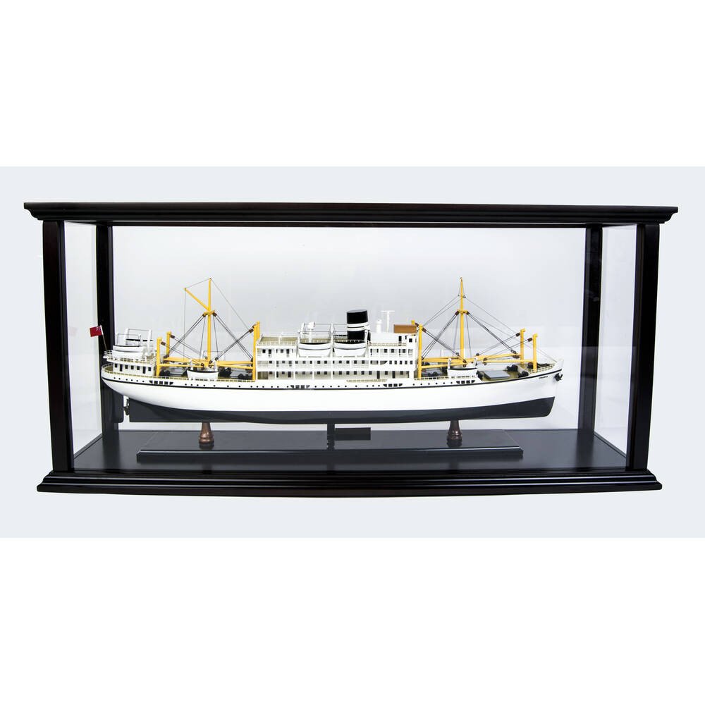 5" Unfinished Wood Hand Painted Model Boat