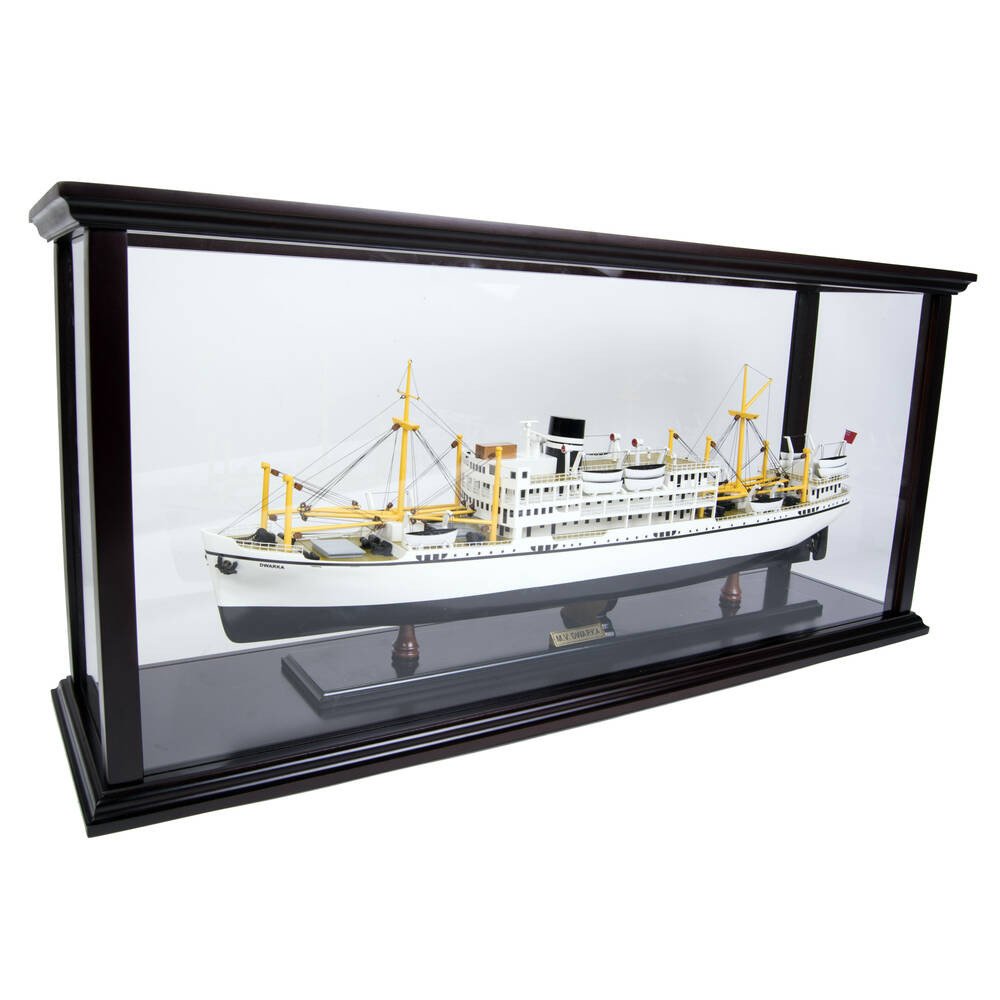5" Unfinished Wood Hand Painted Model Boat