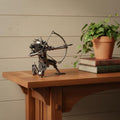 9" Unfinished Metal Hand Painted Model Boat