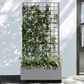 72" X 35" Gray Metal Rectangular Planter Box