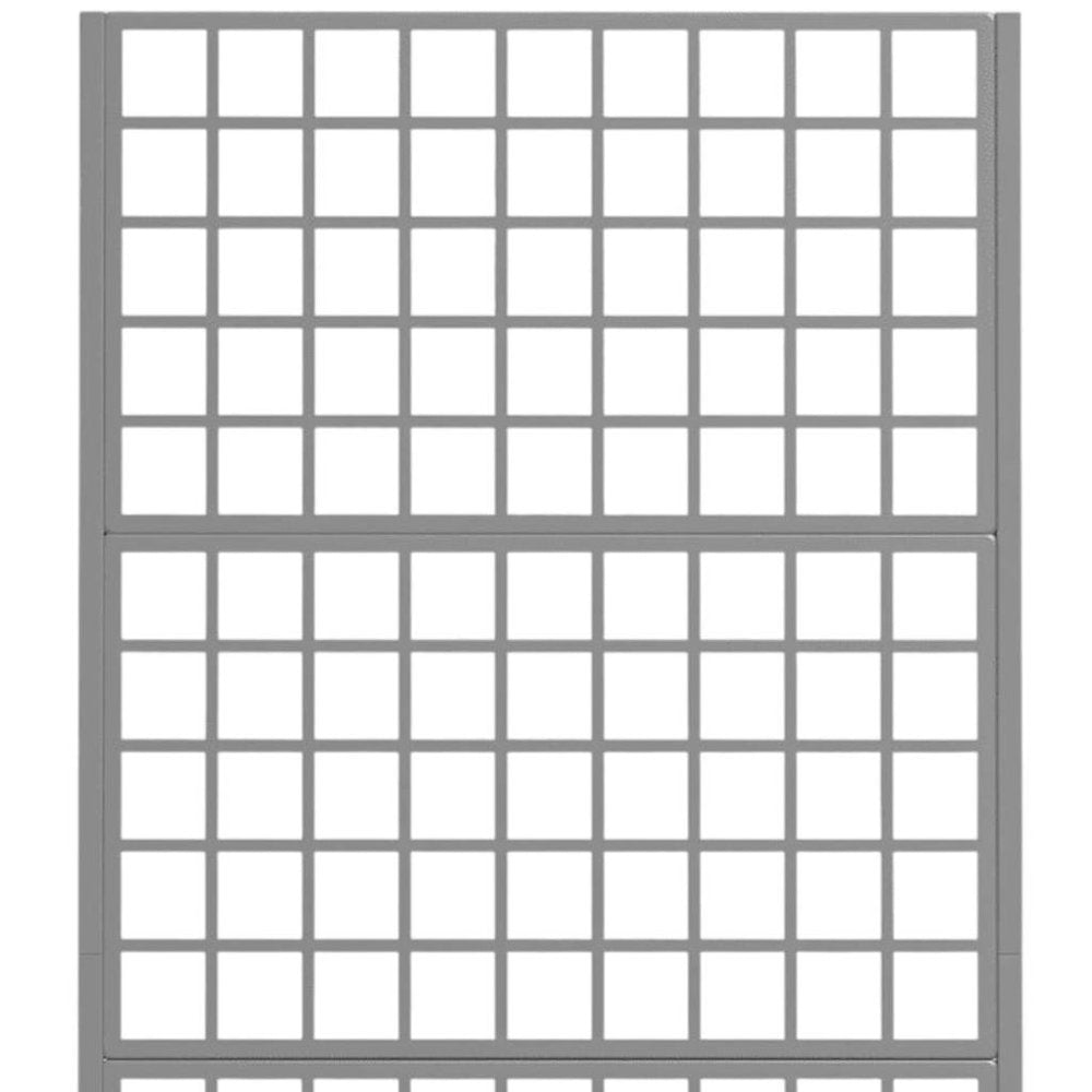72" X 35" Gray Metal Rectangular Planter Box on a white background