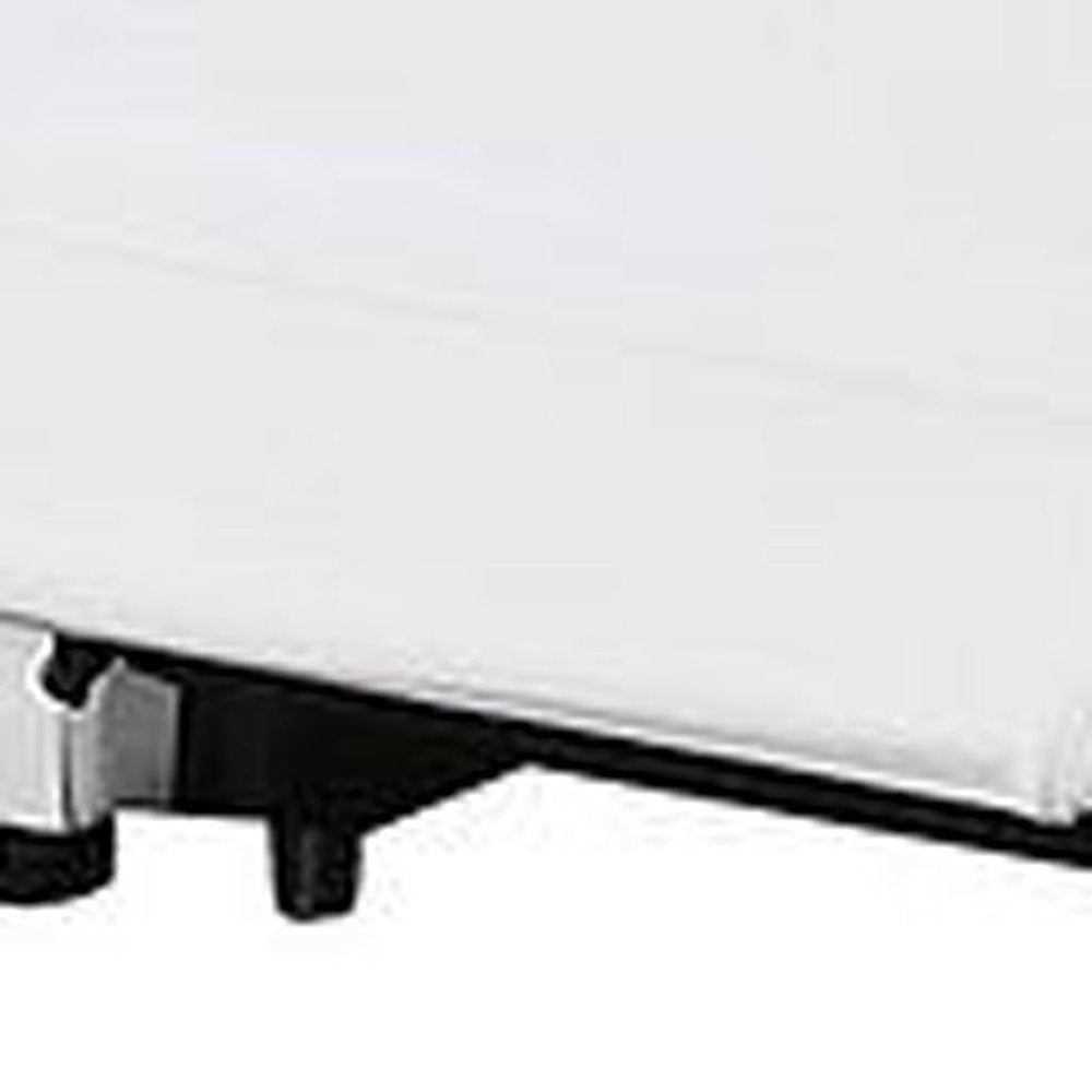 Two Piece White Leather Five Person Seating Set - SKU 633998