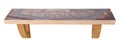 36" Gray And Natural Wood Agate Pattern Wall Mount Accent Shelf. Wall mounted shelve isolated on a plain white background, showing a gray wood surface.