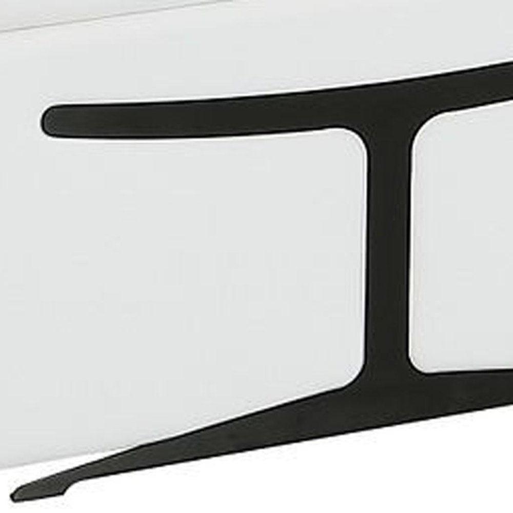White Italian Leather Power Reclining U Shaped Eight Piece Corner Sectional With Console - 39.00" H x 172.00" W x 82.50" D