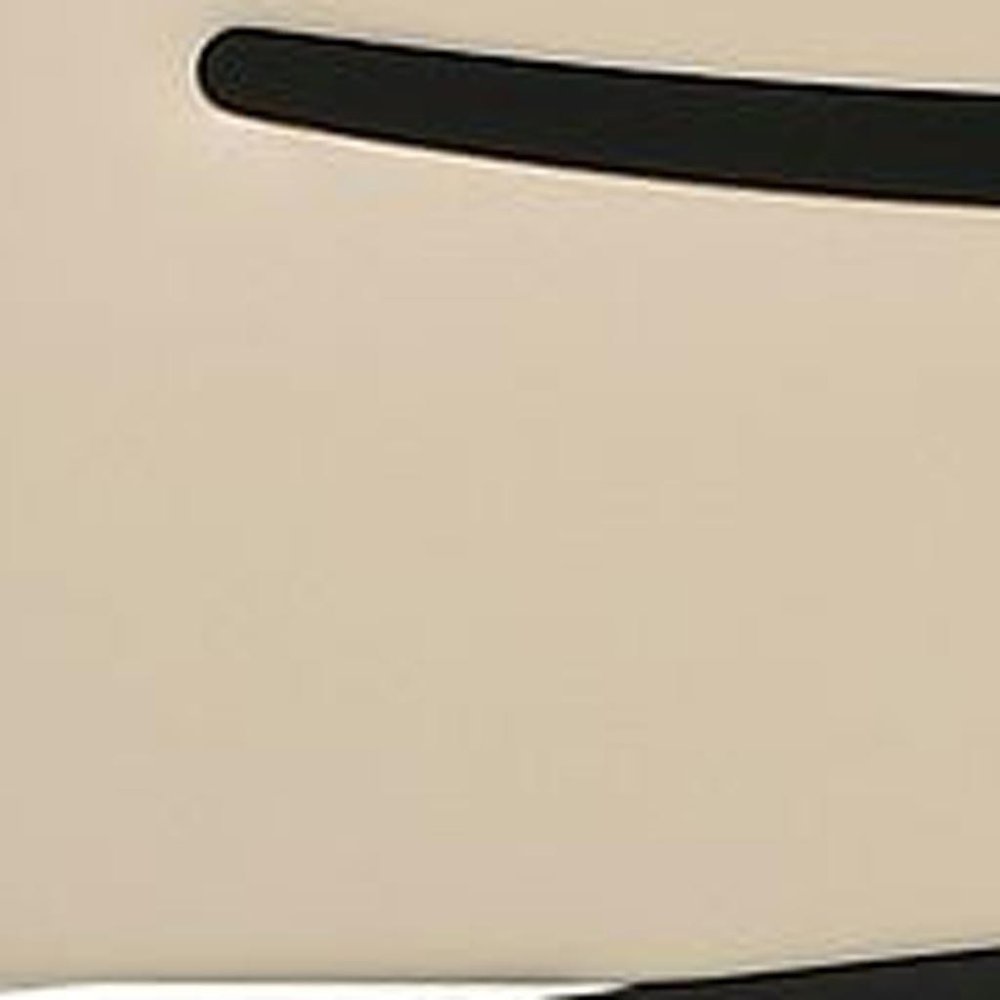 Beige Italian Leather Power Reclining U Shaped Eight Piece Corner Sectional With Console