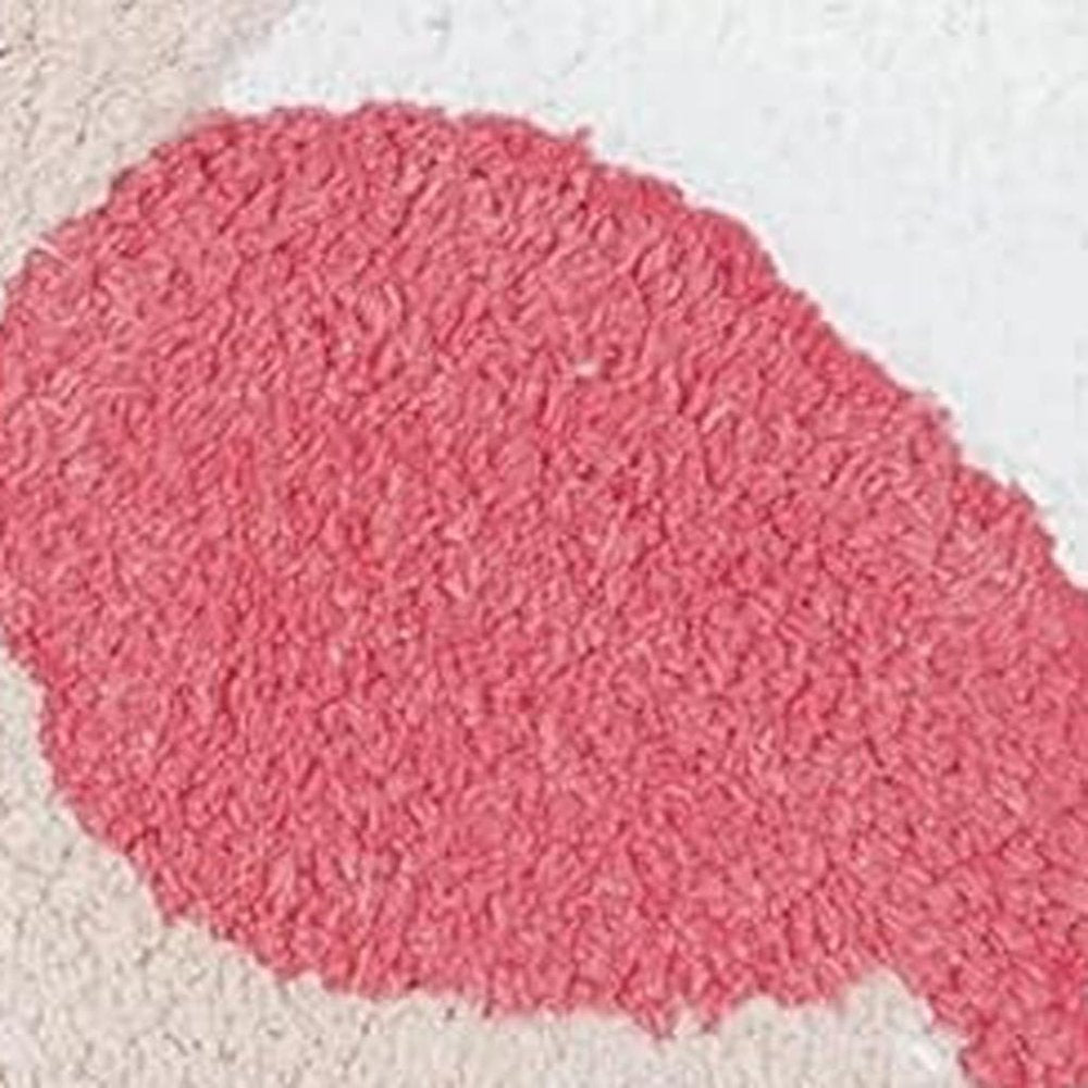 Close-up of 32" Pink And White Cotton Flamingo Bath Rug showing white cotton detail.