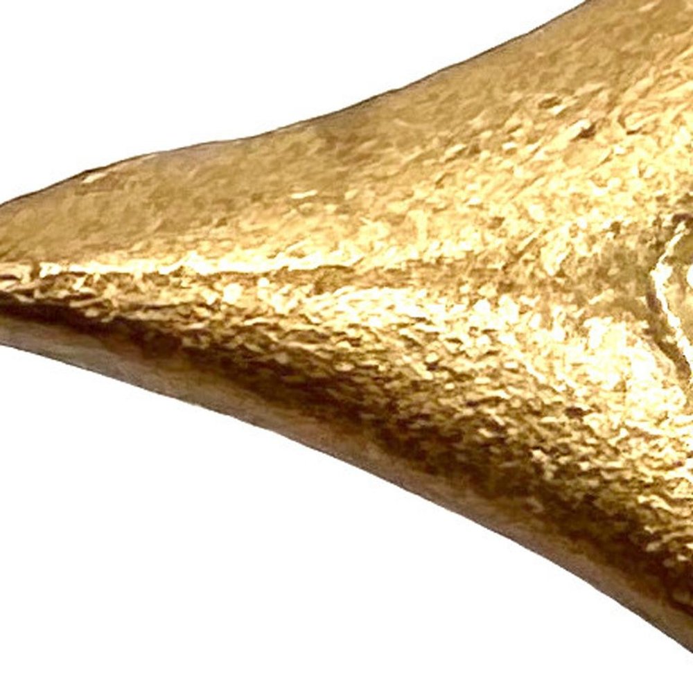 Set of Six Brass Cast Aluminum Arrow Drawer Pull Knobs