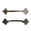 Set of Six Silver Metal Drawer Pull Knobs