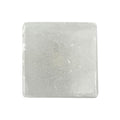 Set of Six White Square Knob Stone Drawer Pull Knobs