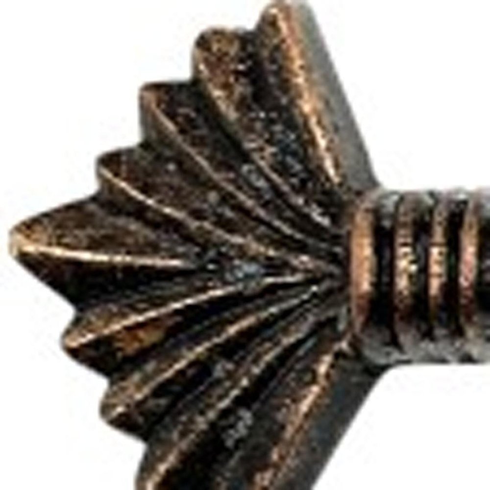 Set of Six Bronze Novelty Knob Metal Drawer Pull Knobs