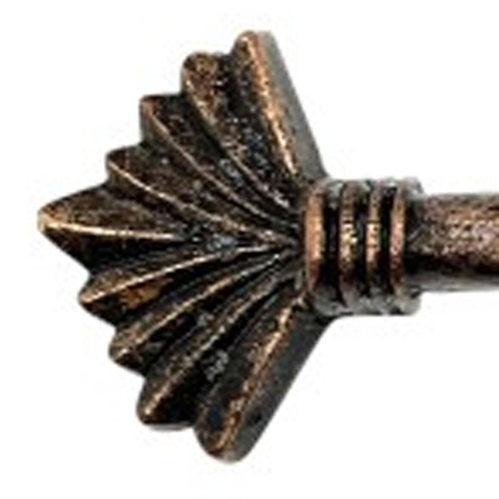Set of Six Bronze Novelty Knob Metal Drawer Pull Knobs