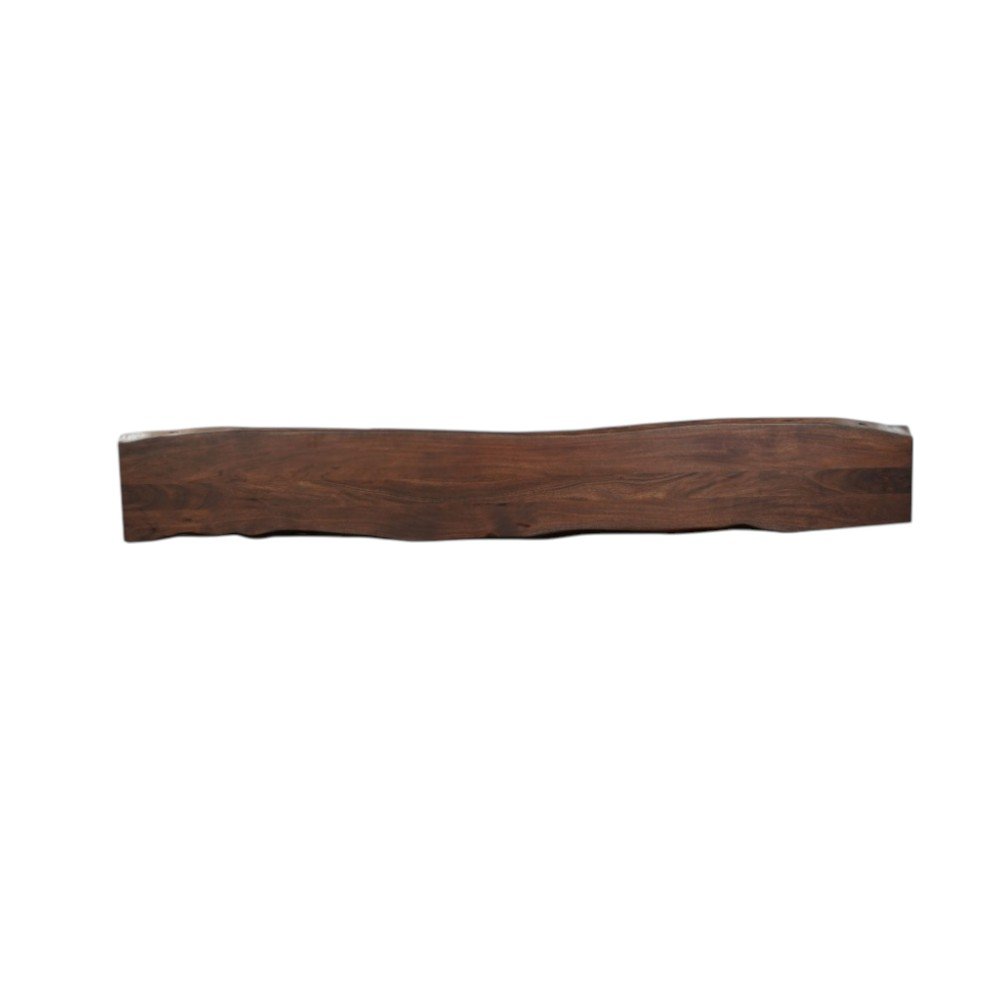 60" Brown Solid Wood Solid Wood Live Edge Dining Bench