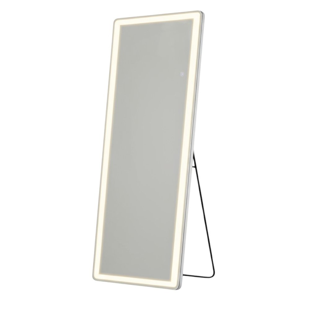 71" Clear Lighted Freestanding and Wall Mount Frameless Full Length Mirror