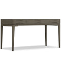 60" White Solid Wood Writing Desk With Two Drawers