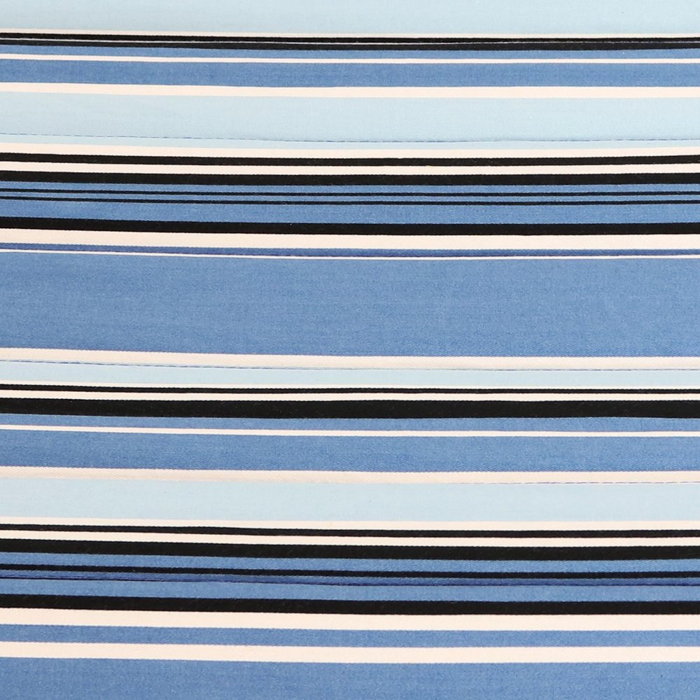 Light Blue And Dark Blue Striped Double Hammock