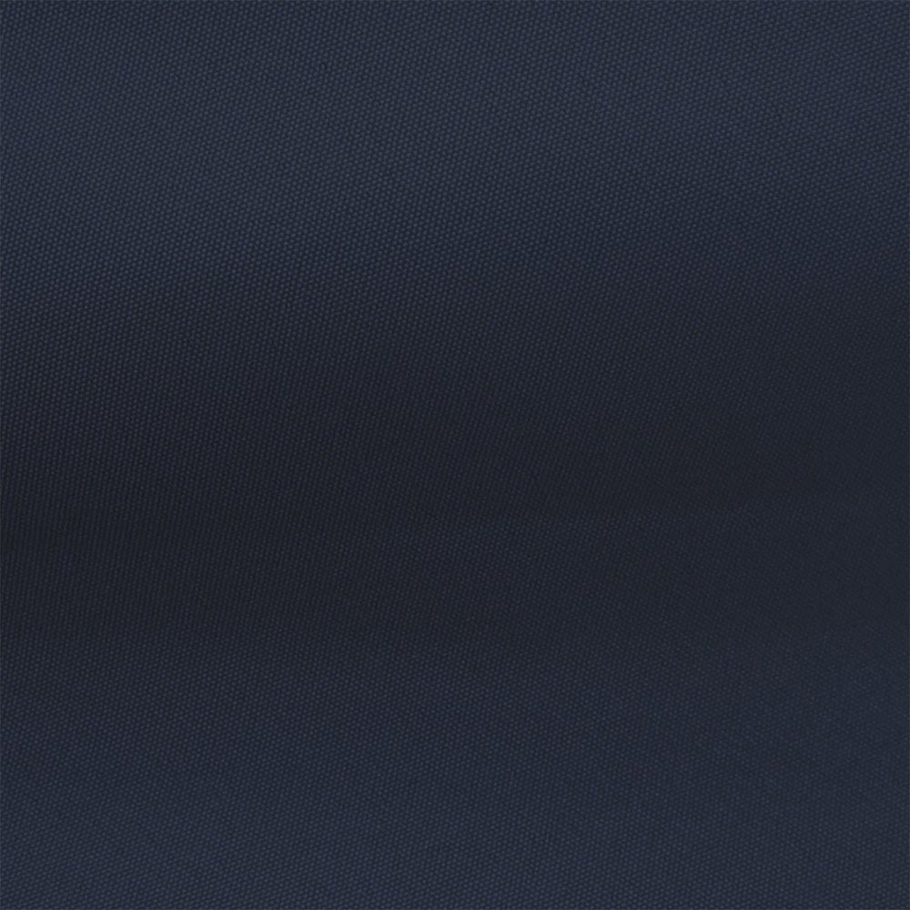 10' Dark Blue Polyester Octagonal Tilt Lighted Market Patio Umbrella close-up highlighting the blue fabric surface.