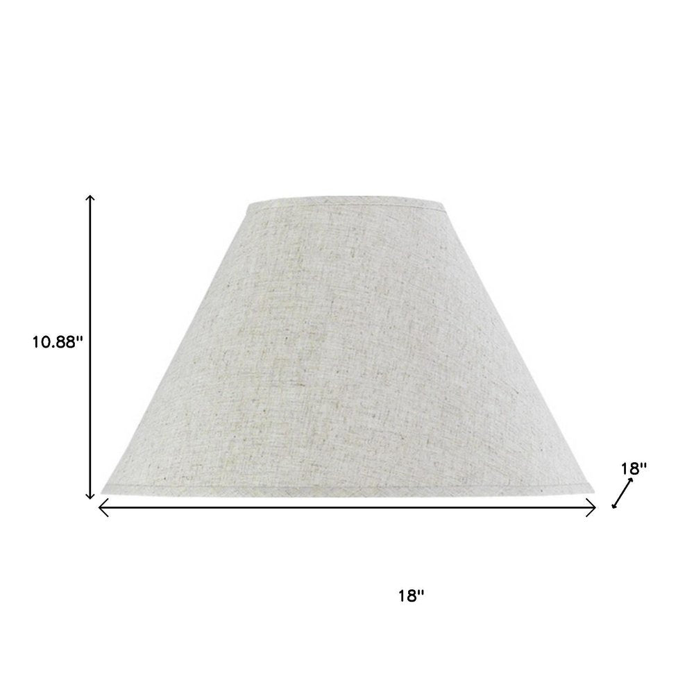 Light Brown Linen Plain Empire Lamp Shade