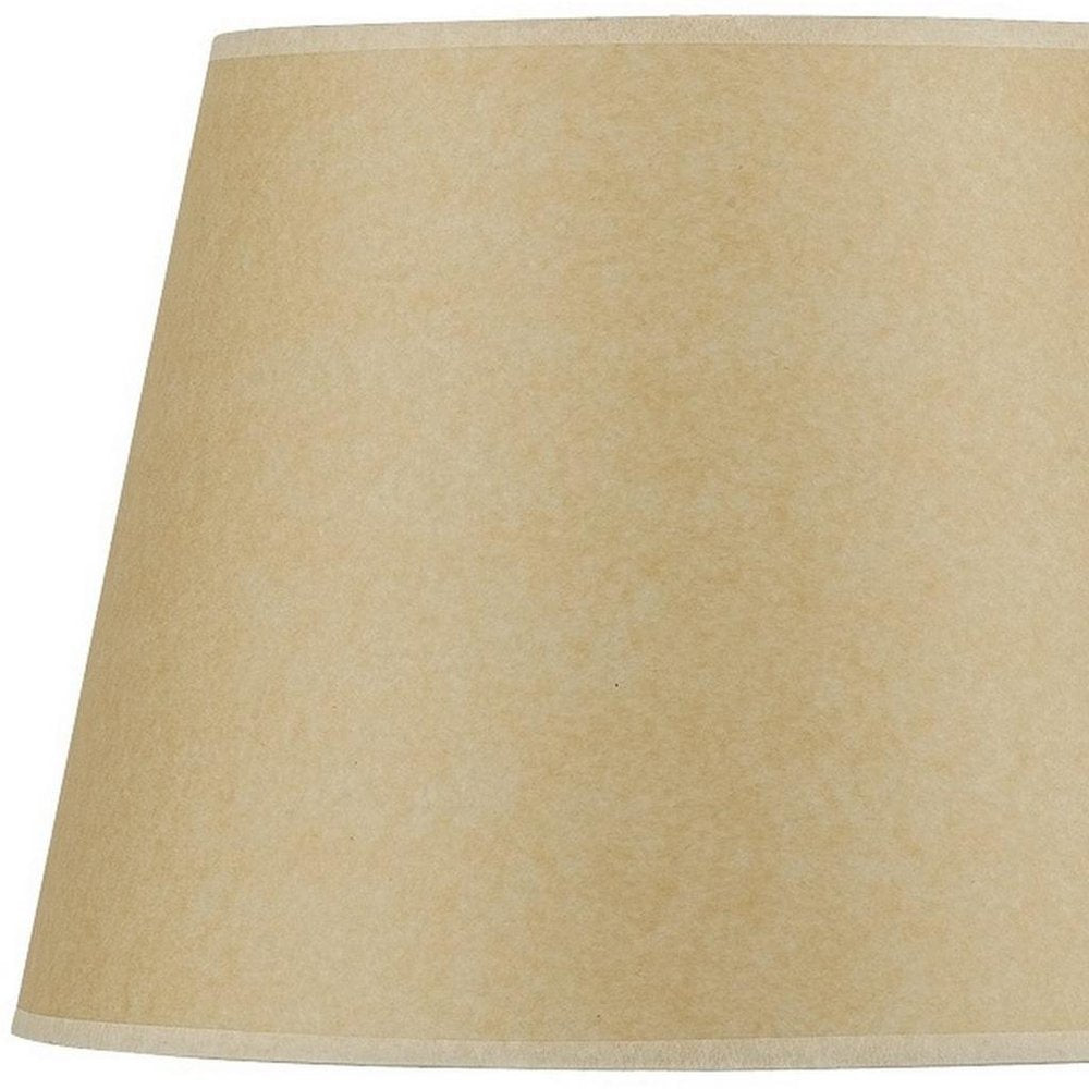 Tan Paper Hardback Empire Lamp Shade close-up detail