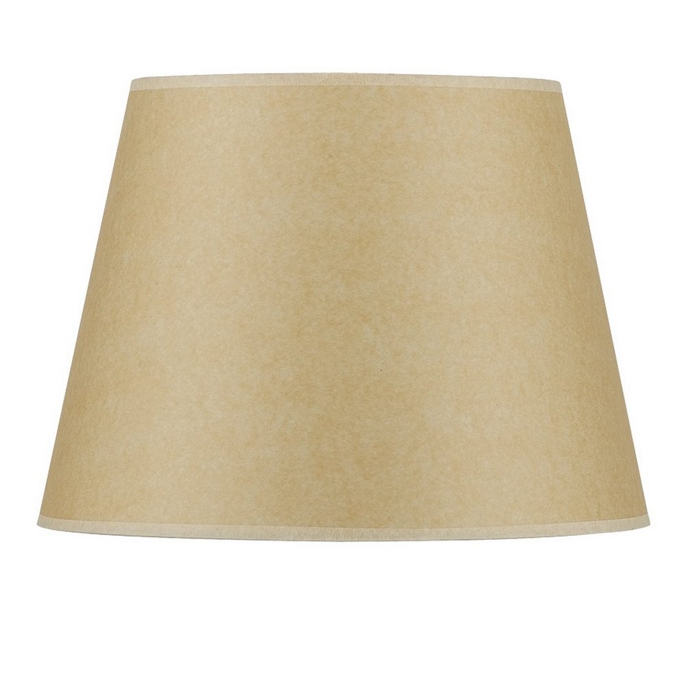 Tan Paper Hardback Empire Lamp Shade on a white background