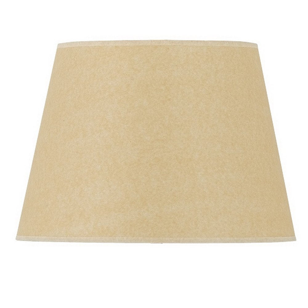 Tan Linen Plain Drum Lamp Shade