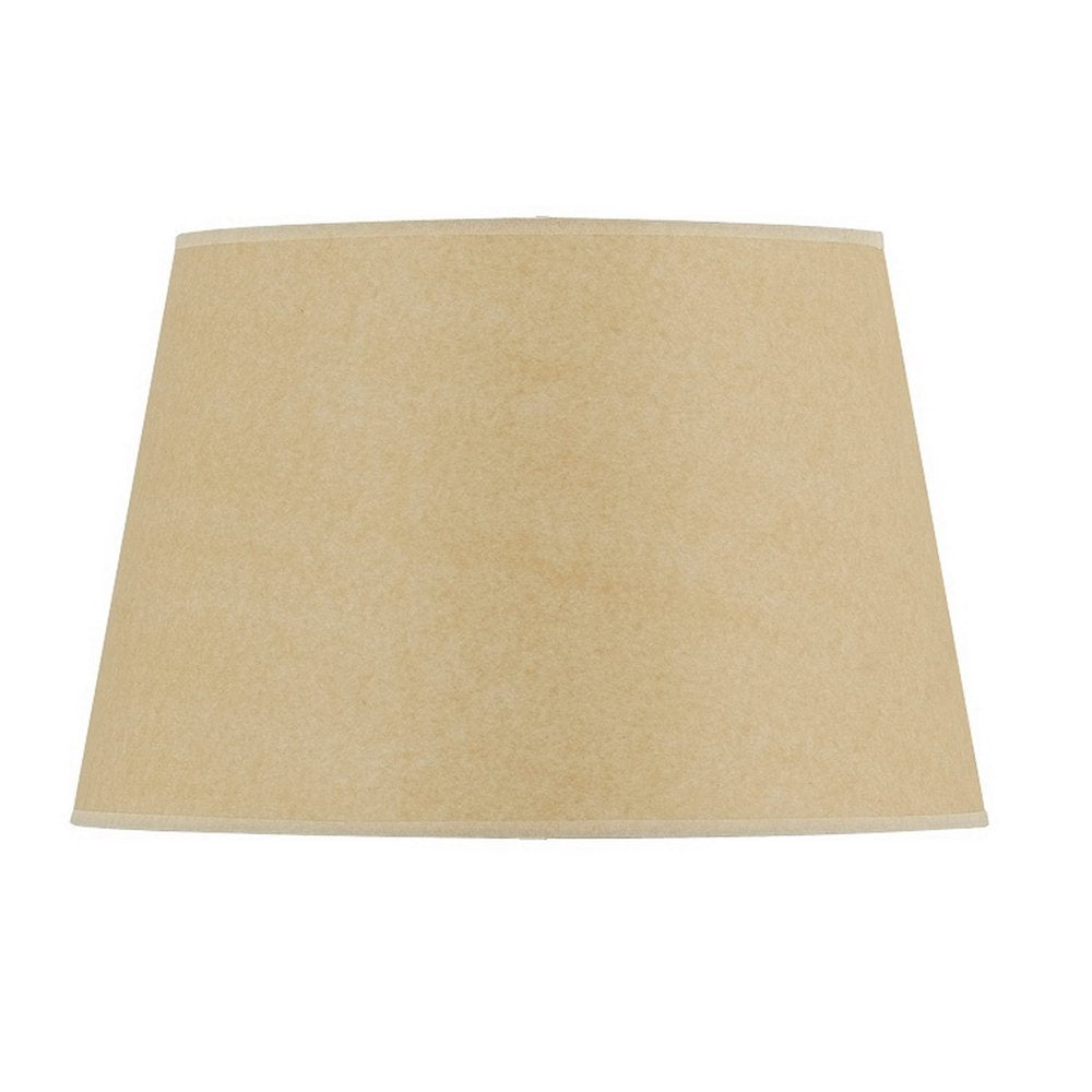 Tan Linen Plain Drum Lamp Shade