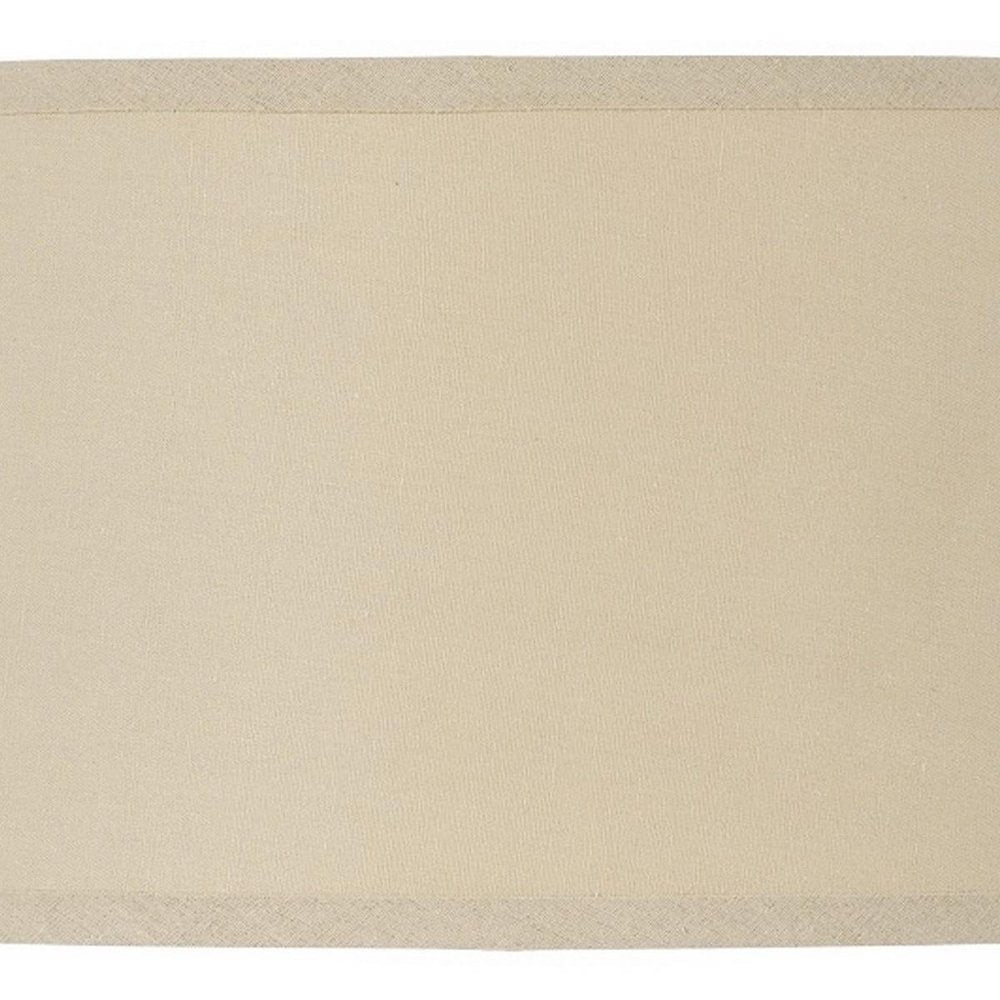 Tan Linen Drum Lamp Shade close-up detail