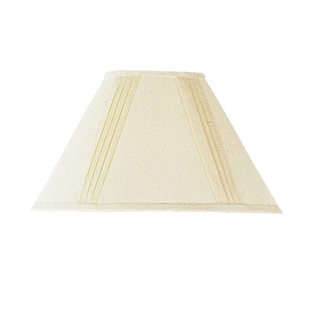 Off White Linen Pleated Empire Lamp Shade on a white background