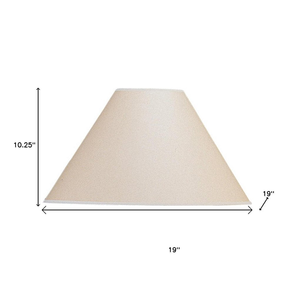 Light Brown Paper Plain Empire Lamp Shade