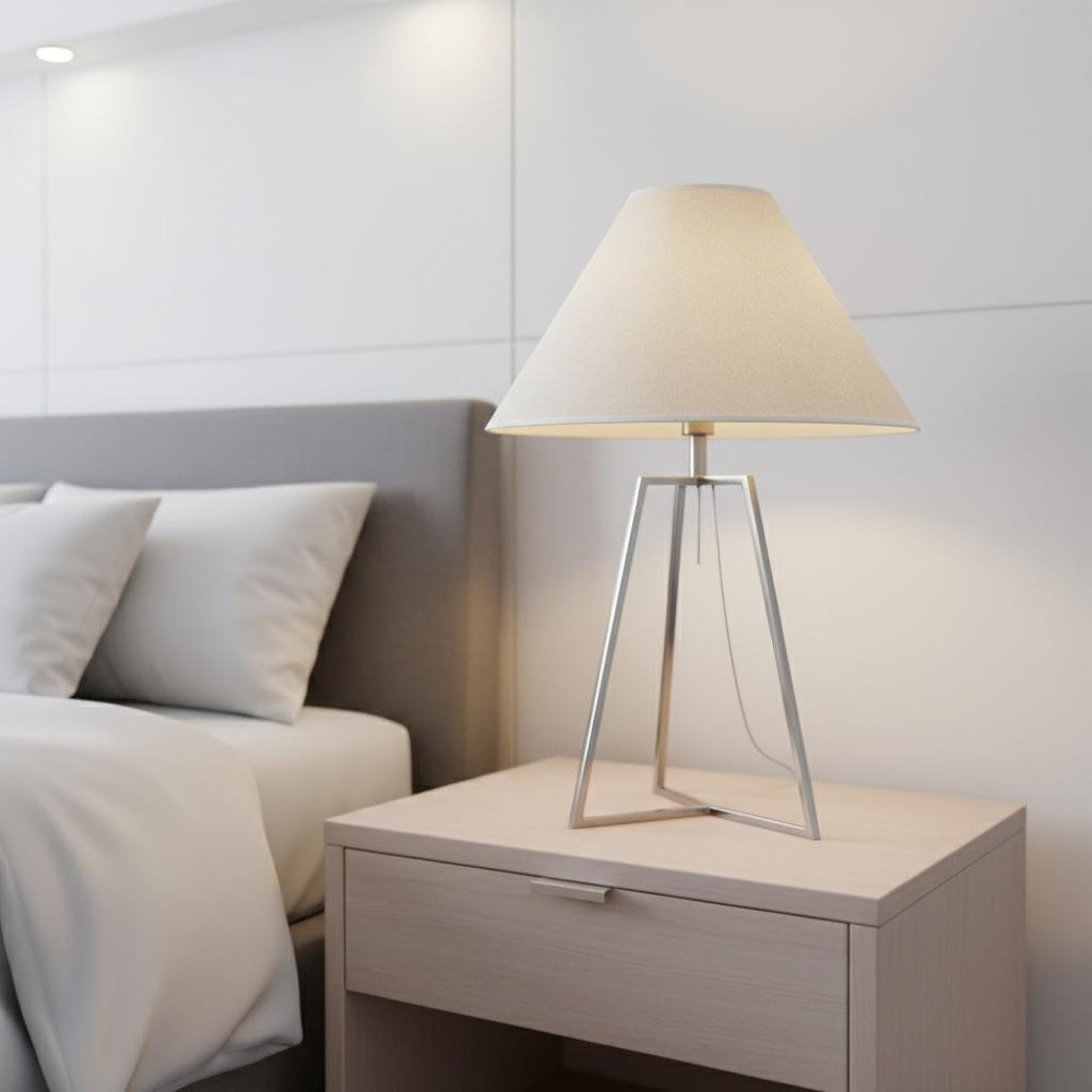 Light Brown Paper Plain Empire Lamp Shade