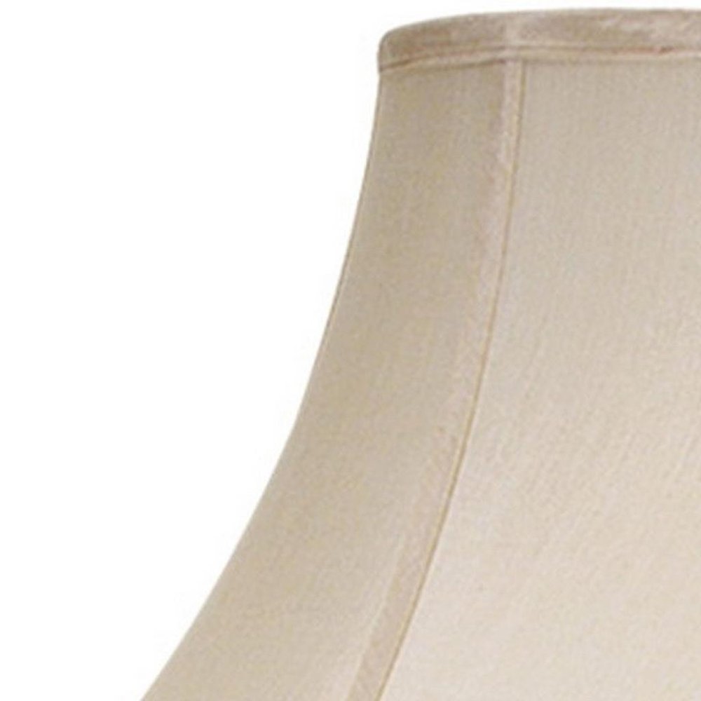 Pearl Silk Piped Bell Lamp Shade