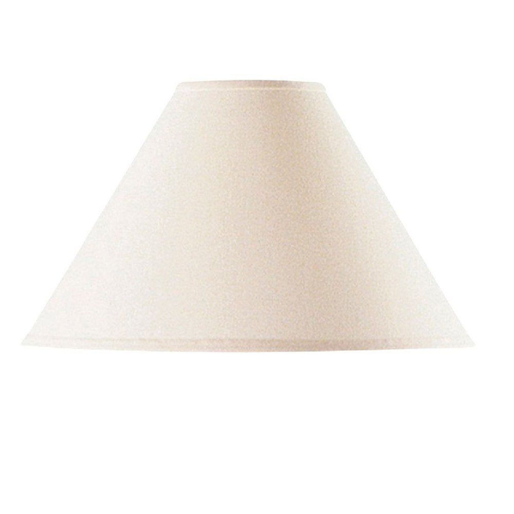 Off White Linen Plain Empire Lamp Shade on a white background