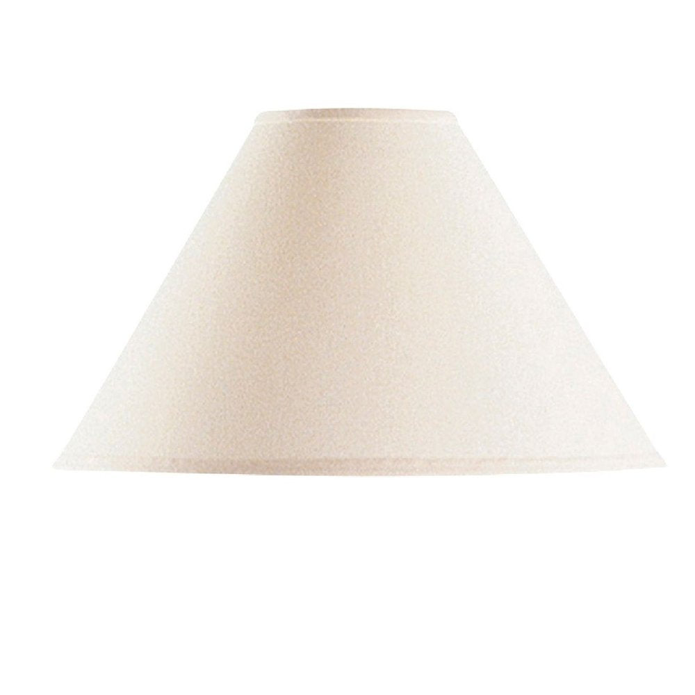 Off White Linen Plain Empire Lamp Shade on a white background