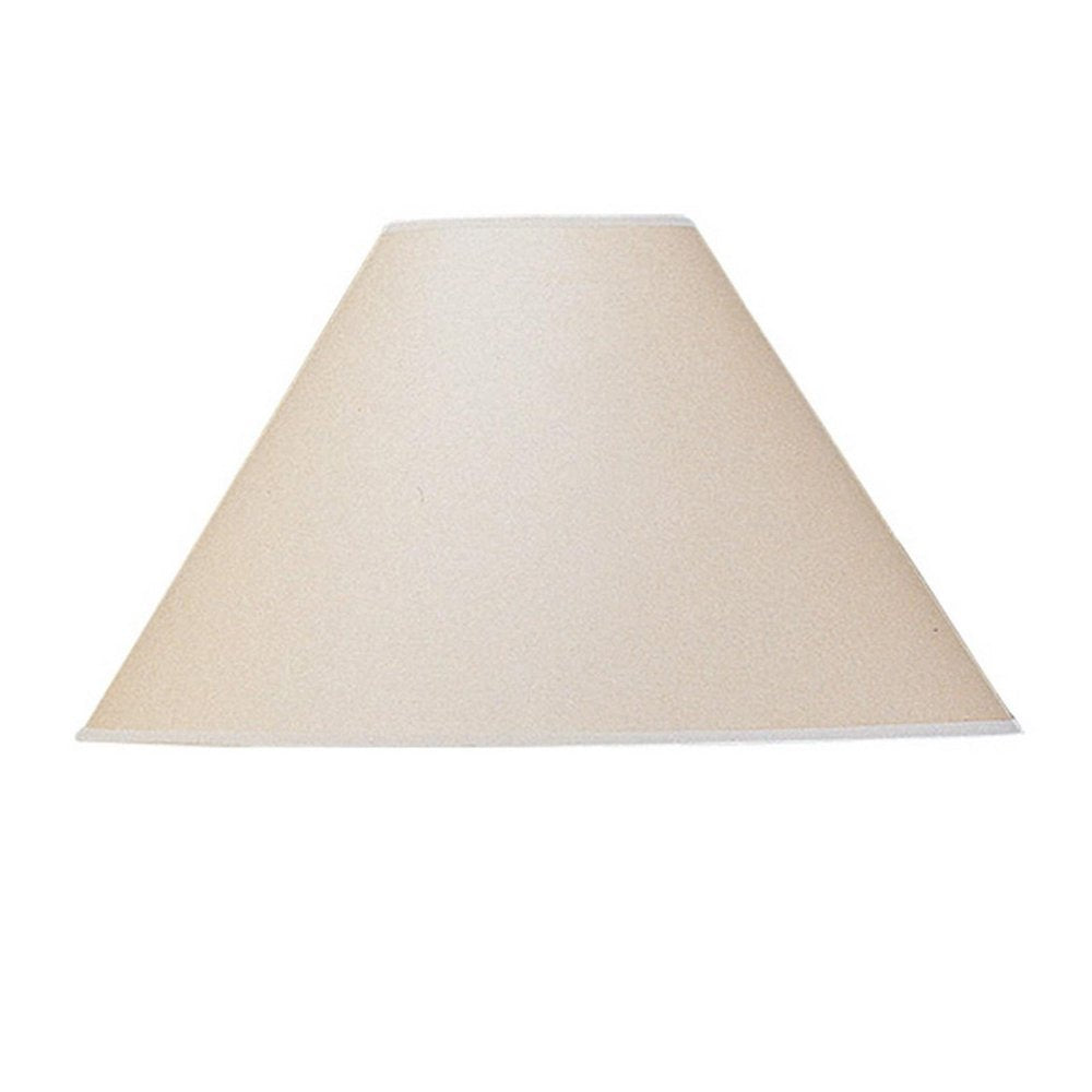 Light Brown Kraft Paper Plain Empire Lamp Shade on a white background