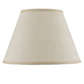 Light Brown Burlap Plain Drum Lamp Shade on a white background