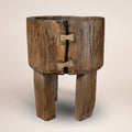 Brown Wood Pot Planter on a white background