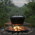 12" Black Cast Iron Dutch Oven Stock Pot