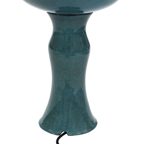 27" Teal Blue Ceramic Birds Garden Hanging Wall or Door Decor