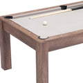 85" Brown Convertible Game And Dining Table on a white background