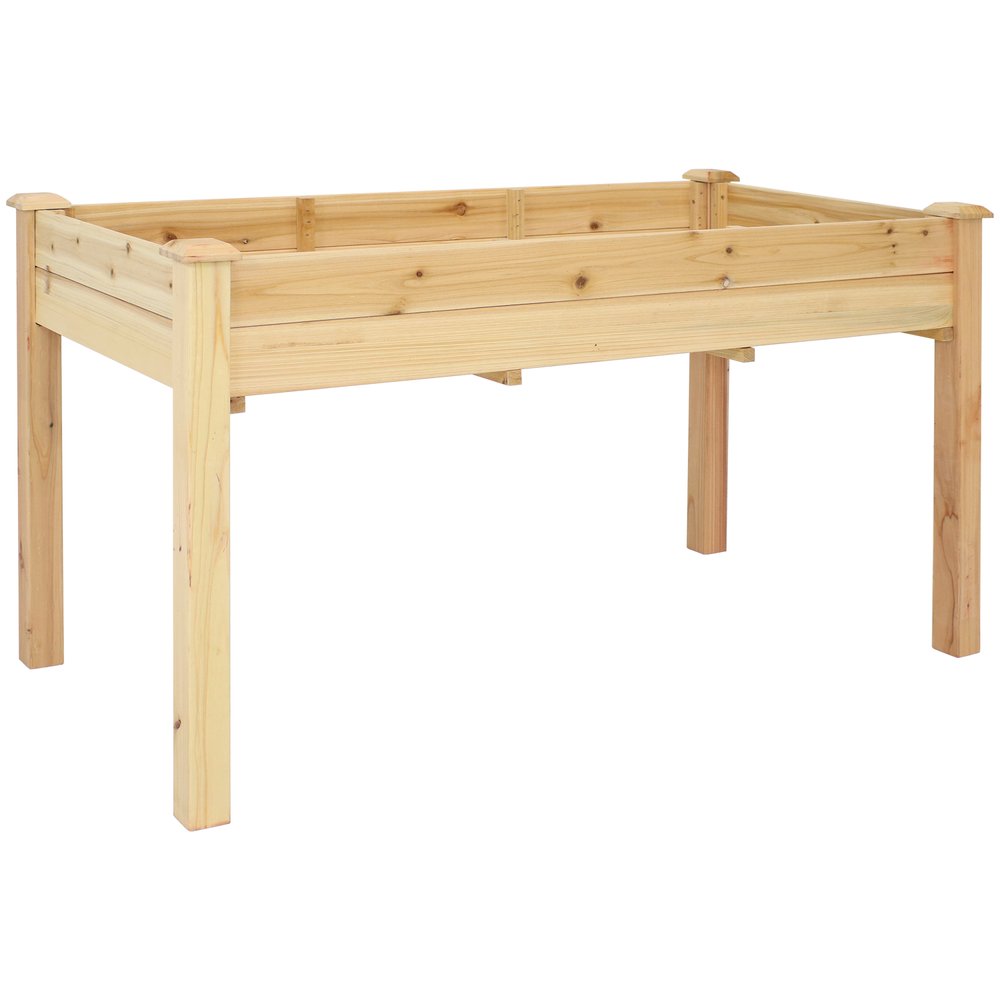 49" X 25" Natural Rectangular Raised Garden Bed