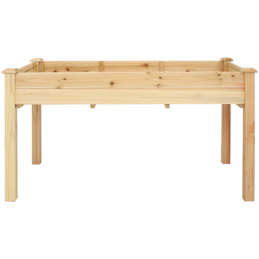 49" X 25" Natural Rectangular Raised Garden Bed