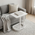 22" White Aluminum Outdoor Side Table