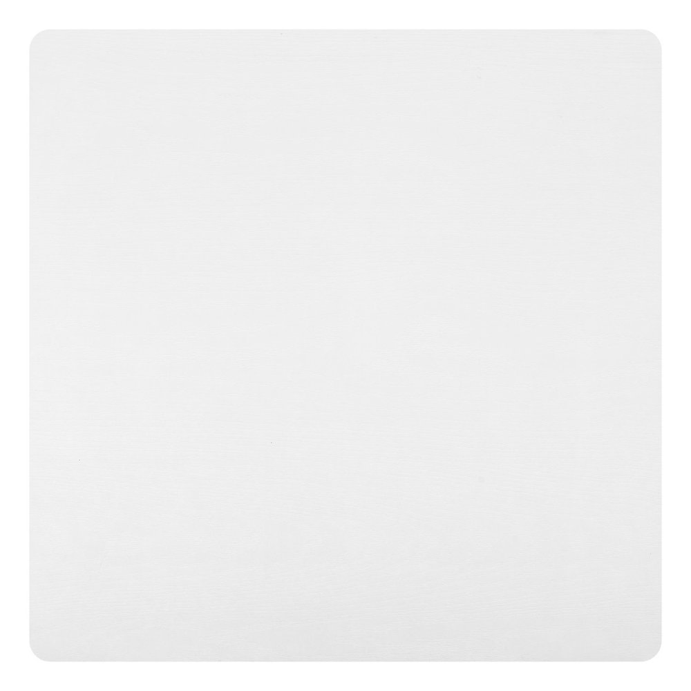 24" White Wood and Steel Square Bar Table. Bar & restaurant table isolated on a plain white background, showing a white metal surface.