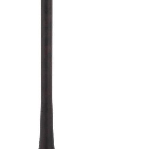 Dark brown wood table leg with a tapered shape against a white background.