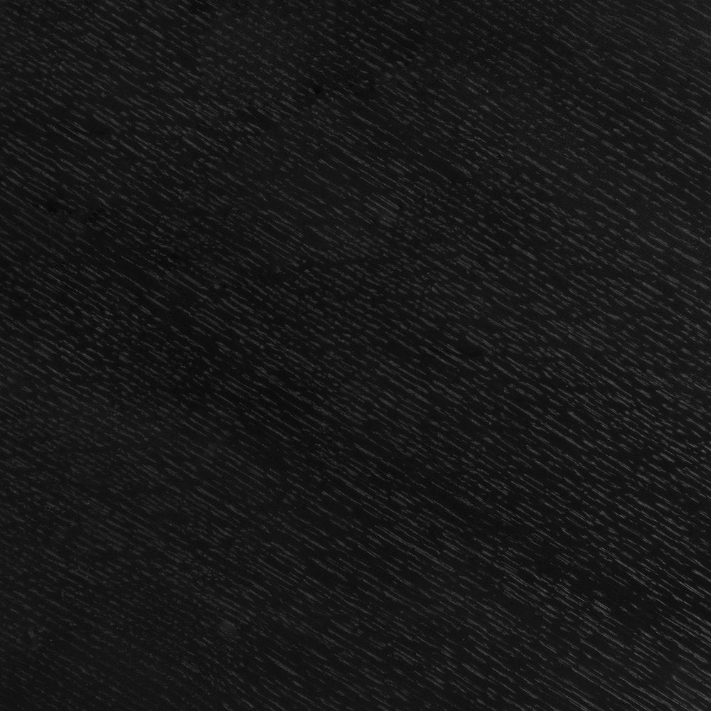 24" Black Wood and Steel Rounded Bar Table photographed against a dark studio background in black.