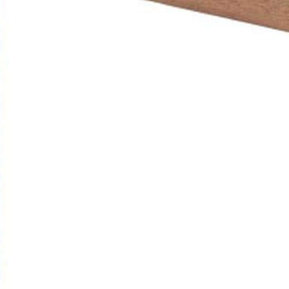 48" White and Natural Faux Marble and Solid Wood Rectangular Bar Table. Bar & restaurant table isolated on a plain white background, in a tan wood finish.